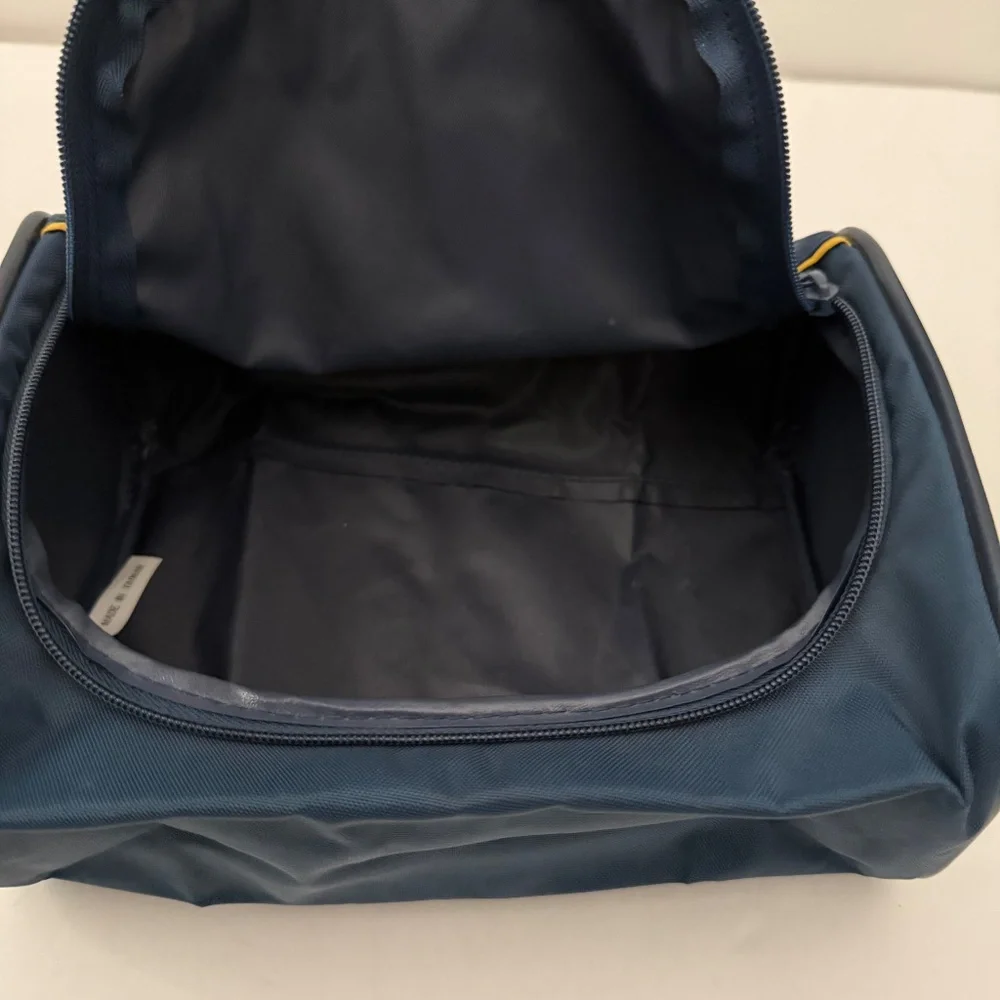 Vintage Emilio‎ Pucci 1970's Nylon Cosmetic Toiletry Travel Bag Blue Yellow